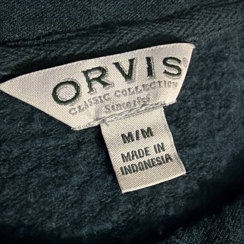 Orvis Women's Medium Green Pull Over Super Soft Sweater Stretch - Picture 5 of 8